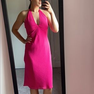 Smart Set Hot Pink Halter Dress
